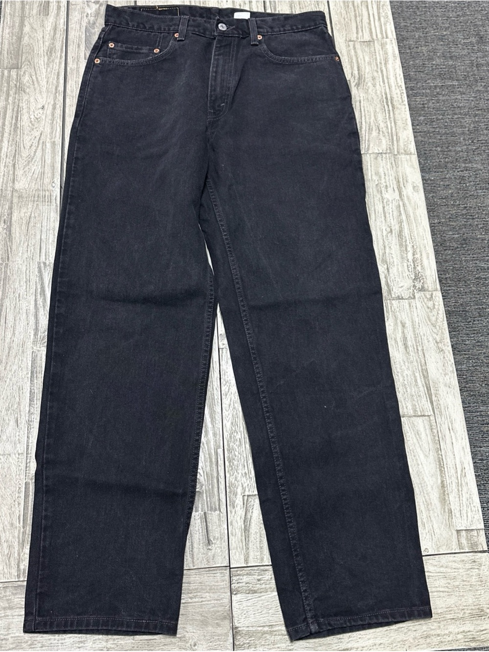 VTG 2000 Levi’s 550 Relaxed Fit Jeans Faded Black 34x32 Preppy Mexico